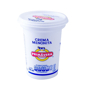 Crema menonita Primavera 250 gramos