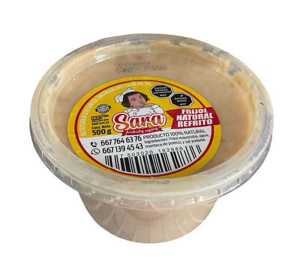 FRIJOL NATURAL REFRITO SARA