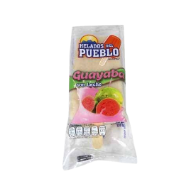 PALETA DE GUAYABA/LECHE HELADOS DEL PUEBLO 110 GR