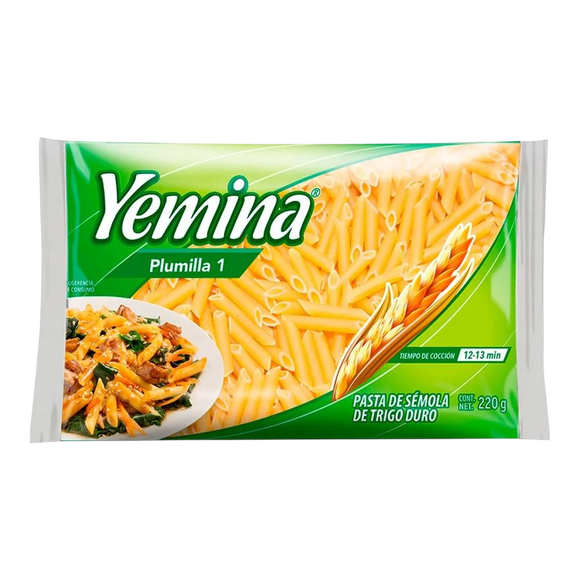 PASTA PLUMILLA 1 YEMINA 200 GR