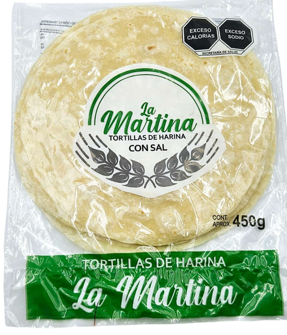 Tortillas de harina La Martina sal (10 piezas)