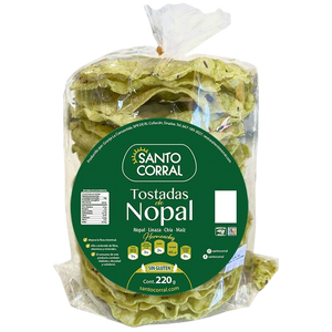 Tostadas de nopal Santo Corral 20 piezas