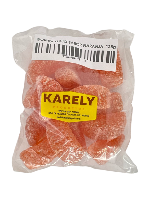 Gomita Gajo Sabor Naranja 125gr